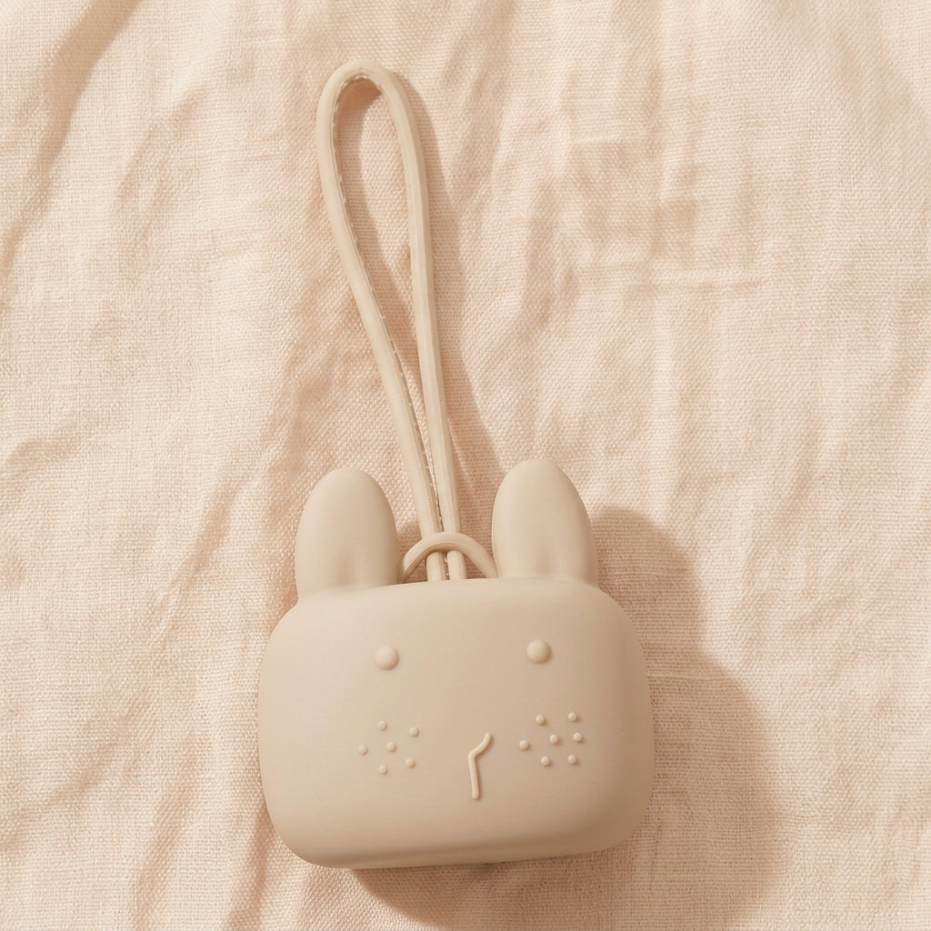 Silicone Bunny Keychain – Stroller Charm