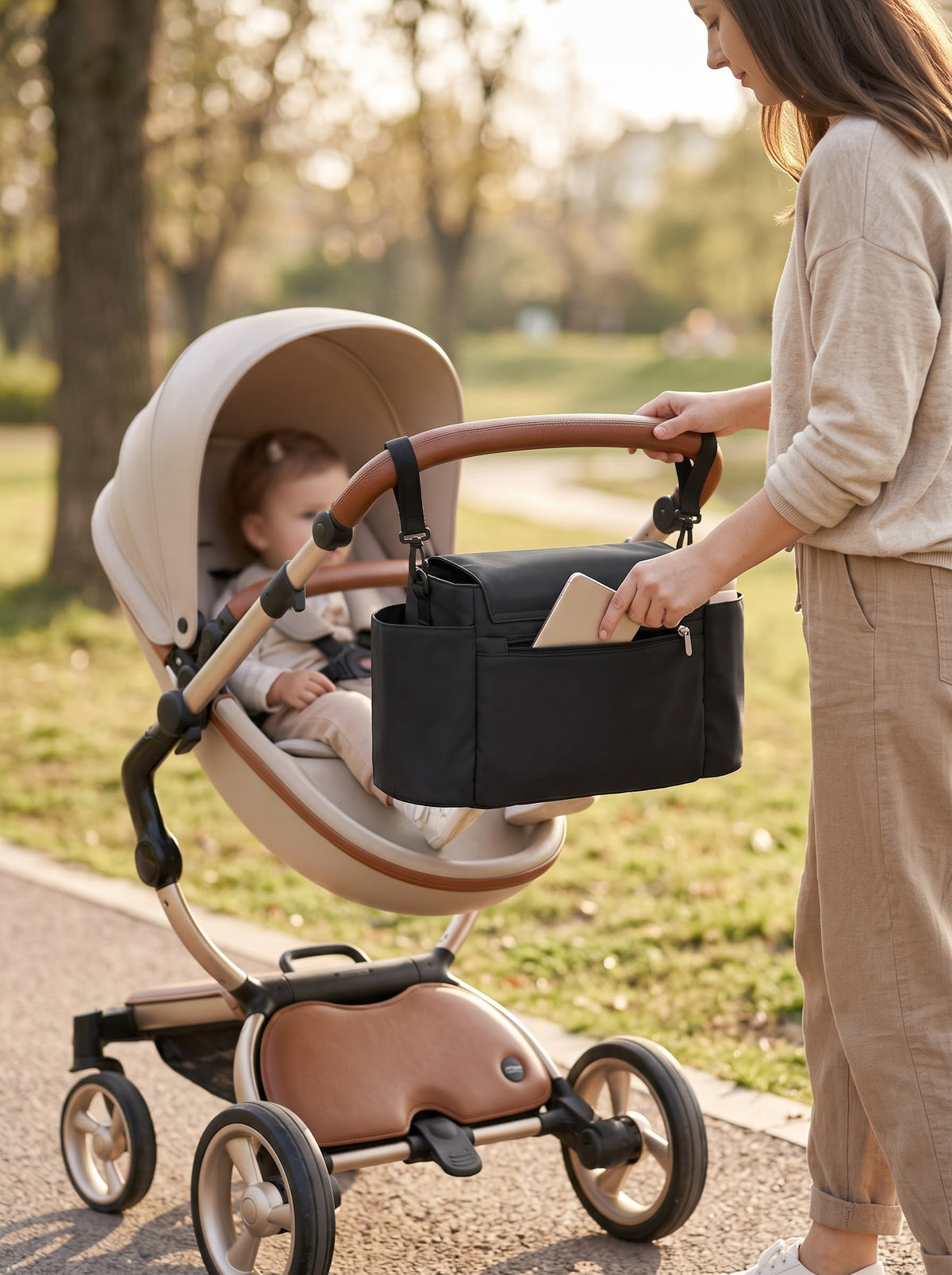 Stroller Organiser Bag – Black
