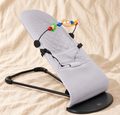 Baby Bouncer with Toy Bar – Grey