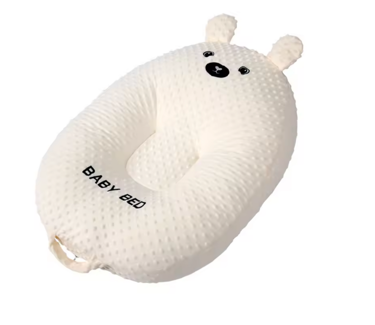 Baby Support Cushion – Cream Bear-Ear Design