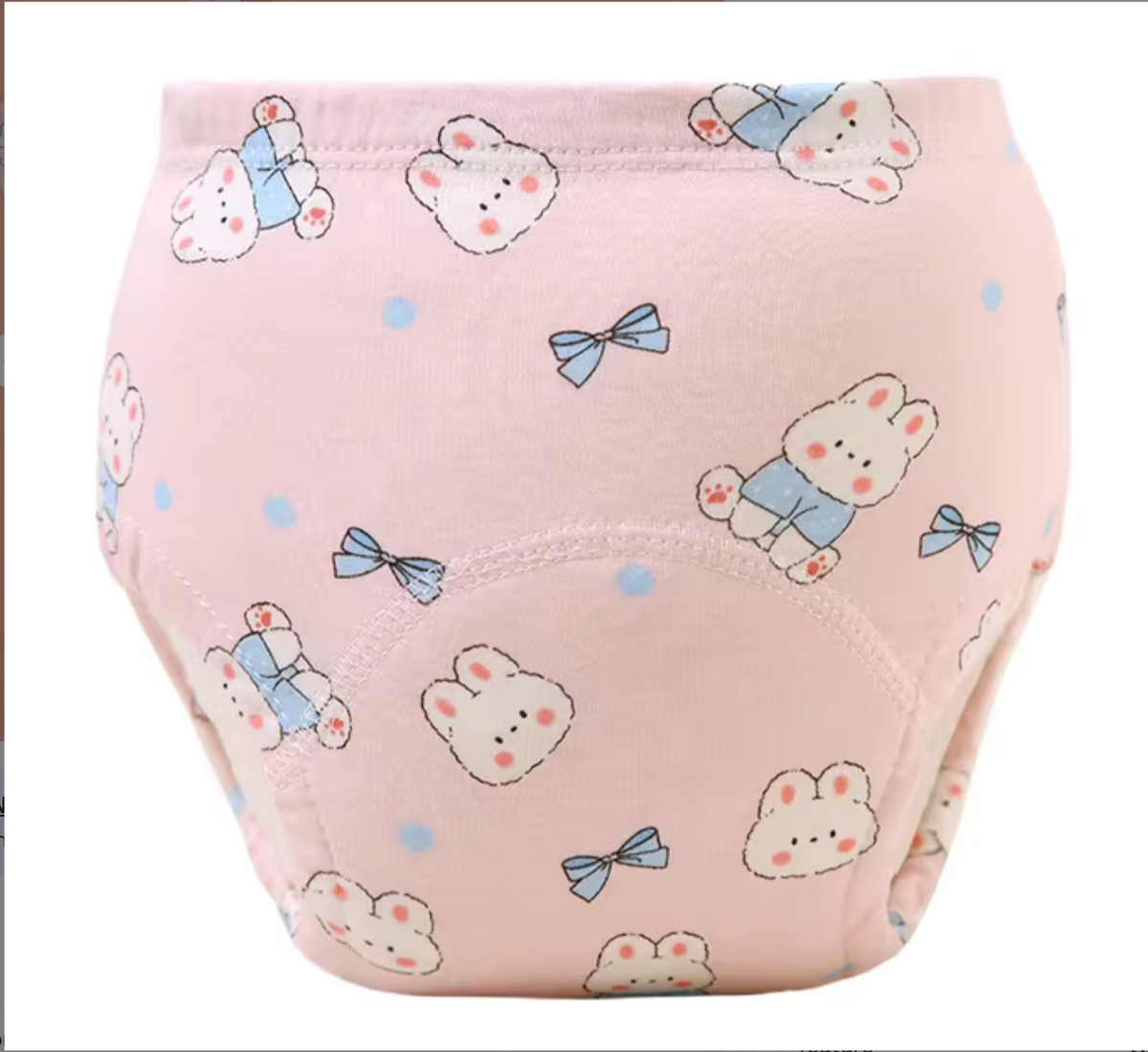 Training pants - pink bunny pattern