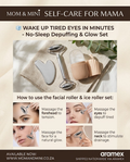 Mom and Mini Self-Care for Mama - Wake Up Tired Eyes in Minutes - No-Sleep Depuffing & Glow Set