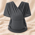 Baby wrap carrier in charcoal grey
